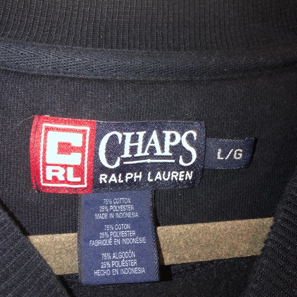 Chaps Ralph Lauren Vintage USA Flag Sweatshirt - Picture 2 of 4